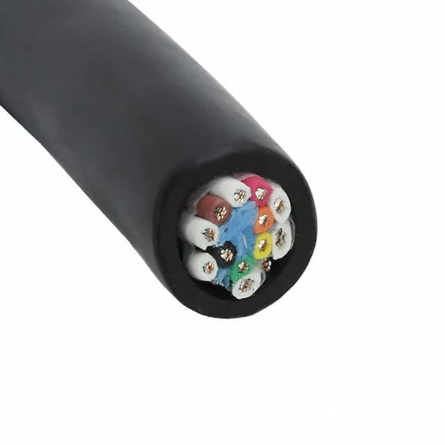 45486 BK005 MULTI-PAIR 12COND 22AWG BLK 100'