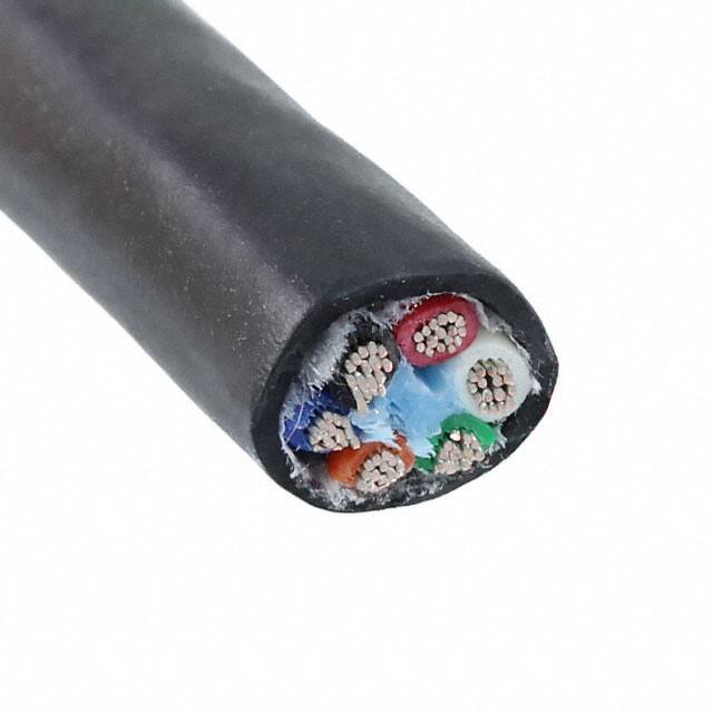 25076 BK005 CABLE 6COND 16AWG BLACK 100'