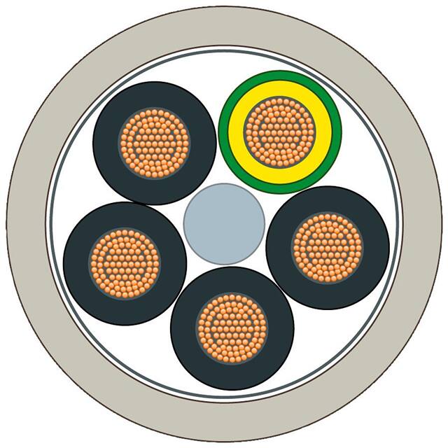 6XV18308AH10 CABLE 5COND GRAY 20M MIN