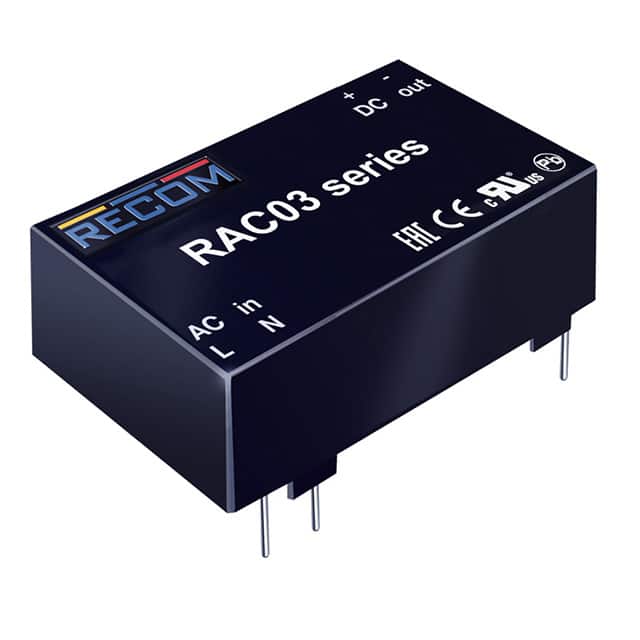 RAC03-24SC AC/DC CONVERTER 24V 3W
