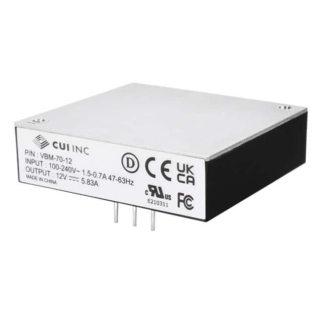 VBM-70-24 AC-DC, 70 W, 24 VDC, SINGLE OUTP