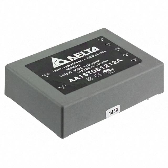 AA15T051212A AC/DC CONVERTER 5V +/-12V 15W