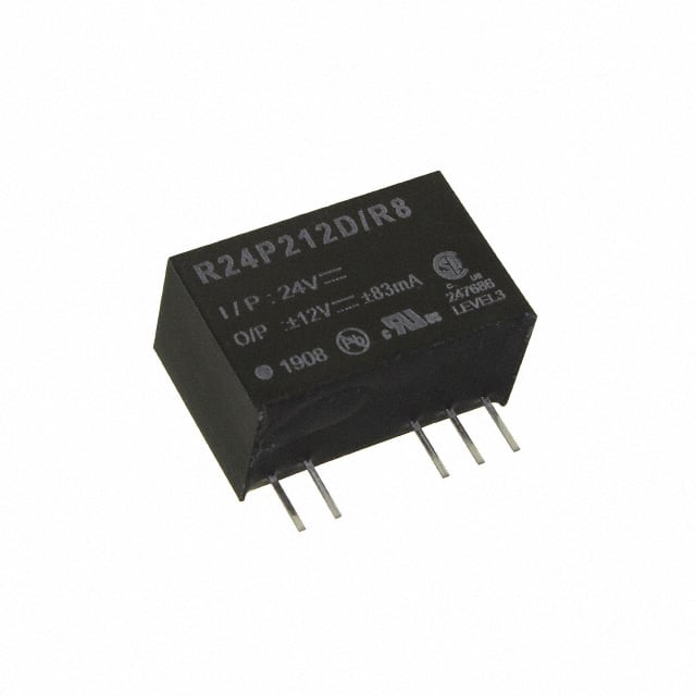 R24P212D/R8 DC DC CONVERTER +/-12V 2W