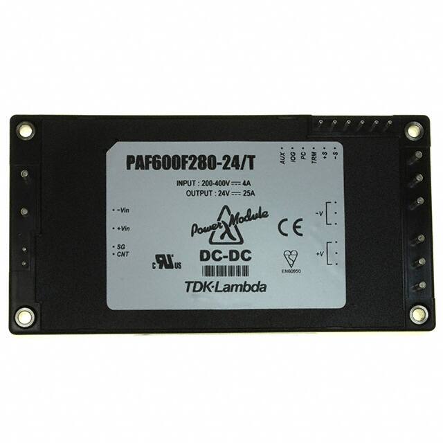 PAF600F280-24/T DC DC CONVERTER 14.4-28.8V 600W