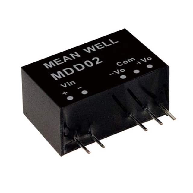 MDD02N-12 DC DC CONVERTER +/-12V 2W