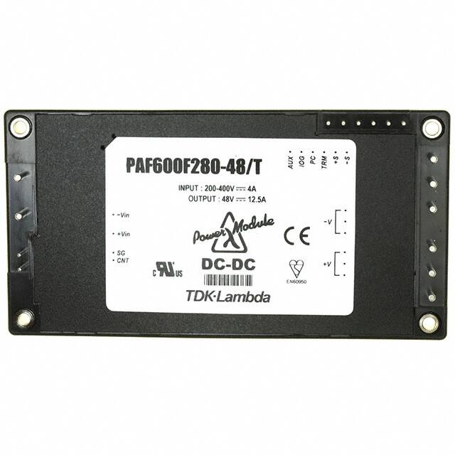 PAF600F280-48/T DC DC CONVERTER 28.8-57.6V 600W