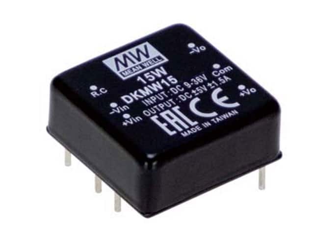 DKMW15G-12 DC DC CONVERTER +/-12V 15W