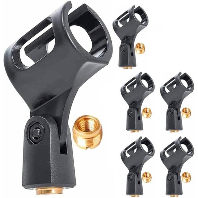 MC-01 6 PCS 6PCS Black Clip For Mic stand