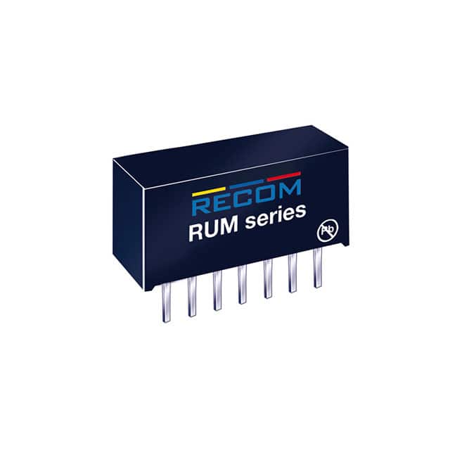 RUM-050505/P DC DC CONVERTER 2X5V 1W