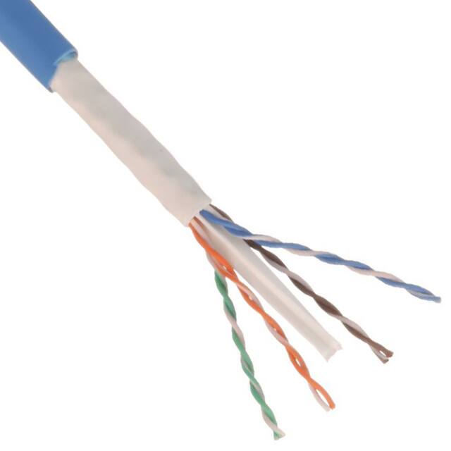 PUR6ASD04BU-CG CABLE CAT6A 8COND 26AWG BLUE 50'