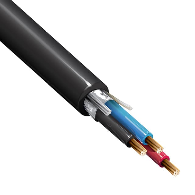 1121A 010500 MULTI-PAIR 3COND 18AWG BLACK 50'