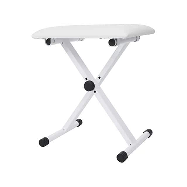 KBB 02 WH Piano Keyboard Bench X-style WH