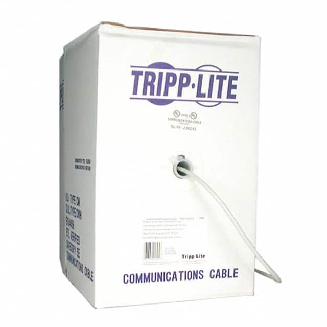 N022-01K-GY CABLE CAT5E 8CON 24AWG GRY 1000'