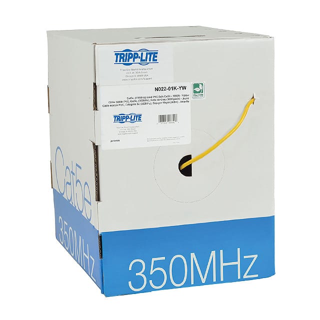N022-01K-YW CABLE CAT5E 8COND 24AWG YL 1000'
