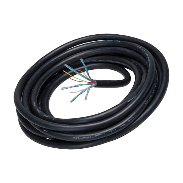 FTHD24-100 MULTI-PAIR 10COND 24AWG BLK 100'