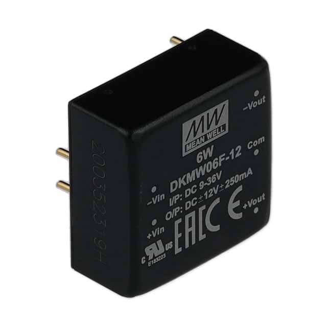 DKMW06F-12 DC DC CONVERTER +/-12V 6W
