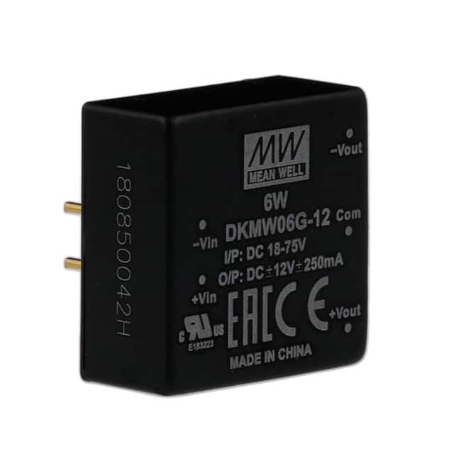 DKMW06G-12 DC DC CONVERTER +/-12V 6W