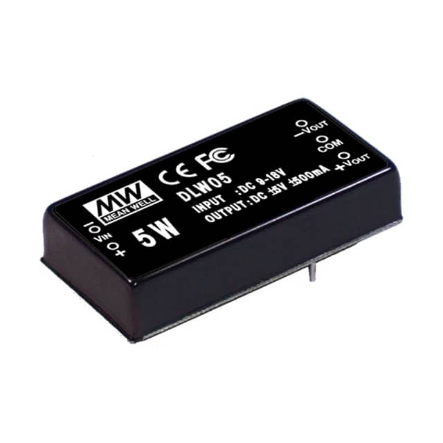 DLW05A-05 DC DC CONVERTER +/-5V 5W