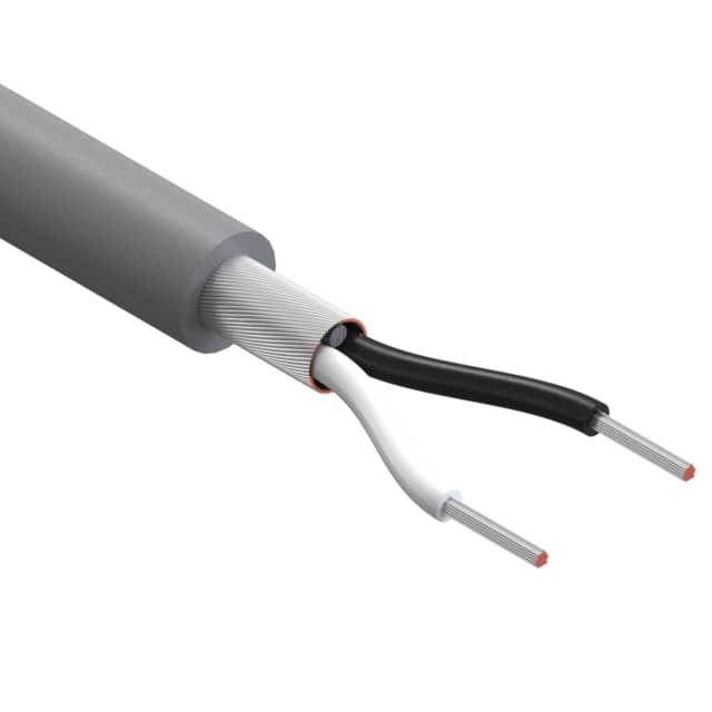 30-00655 CABLE 2CON 28AWG GRAY SHLD 1000'