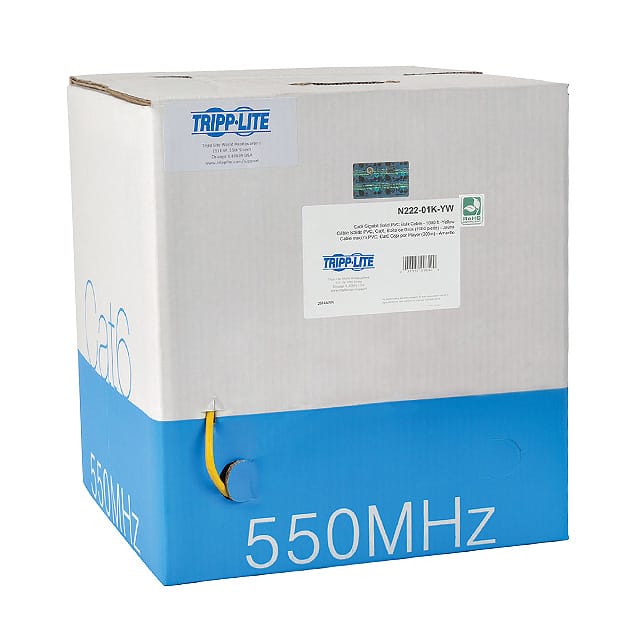 N222-01K-YW CABLE CAT6 8COND 23AWG YLW 1000'