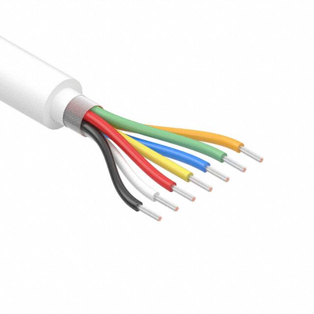 30-01160 CABLE 7CON 30AWG WHT SHLD 502'