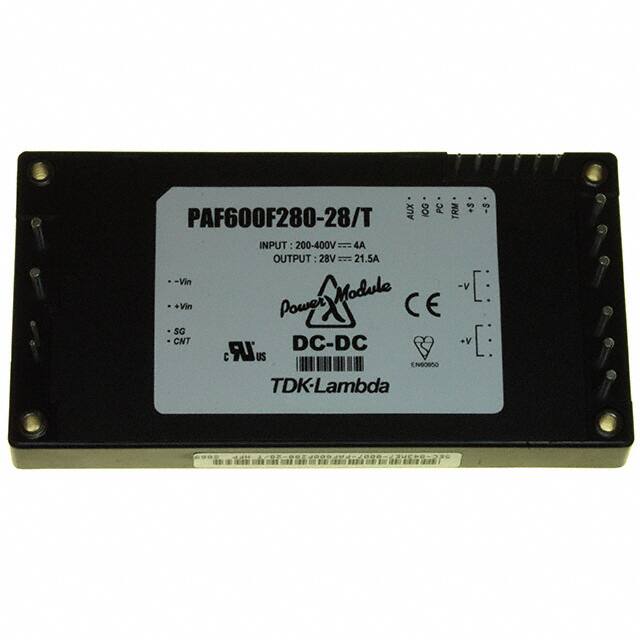 PAF600F280-28/T DC DC CONVERTER 16.8-33.6V 600W
