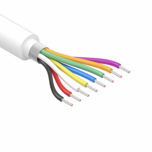 30-01175 CABLE 8CON 30AWG WHT SHLD 502'