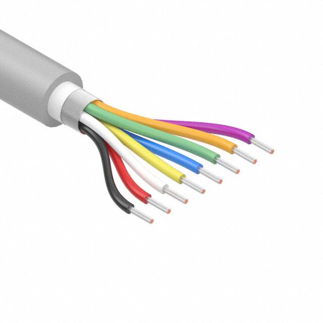 30-01176 CABLE 8COND 30AWG GRAY SHLD 502'