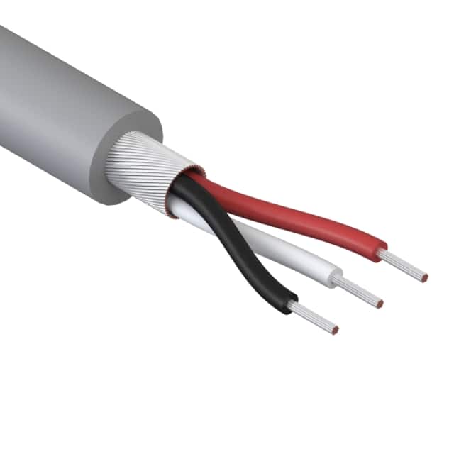 30-00459 CABLE 3COND 24AWG GRAY SHLD 502'