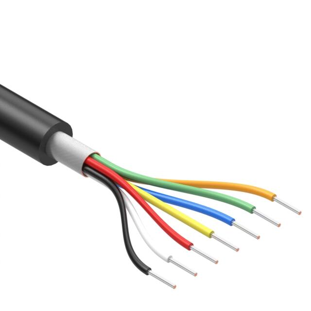30-02456 CABLE 7COND 30AWG BLK SHLD 502'