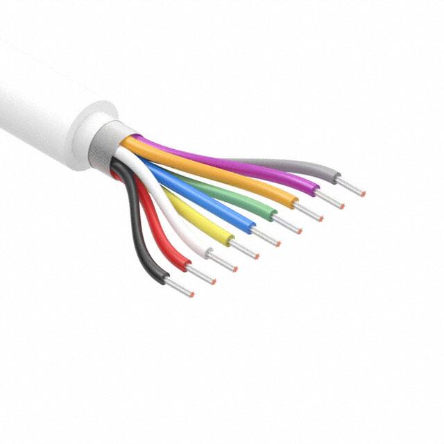 30-01187 CABLE 9CON 28AWG WHT SHLD 502'