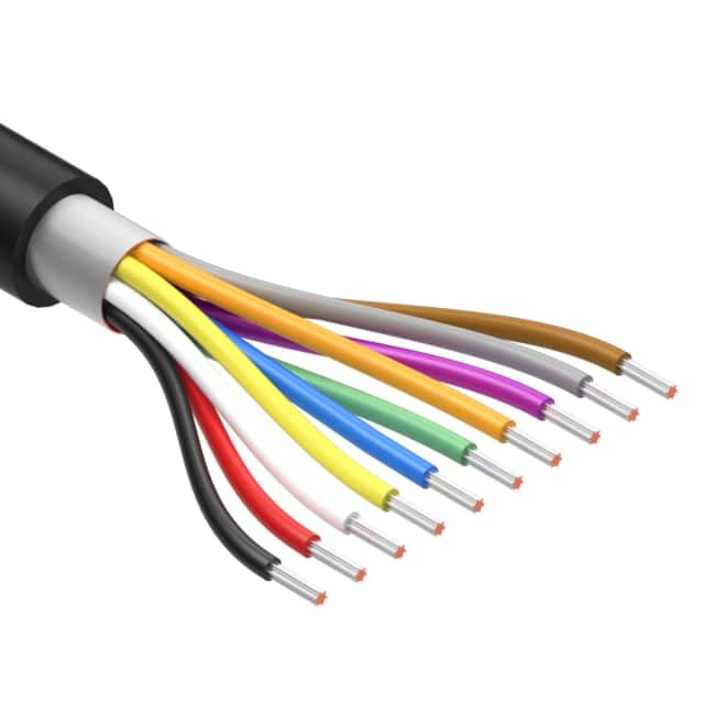 30-02480 CABLE 10COND 30AWG BLK SHLD 502'
