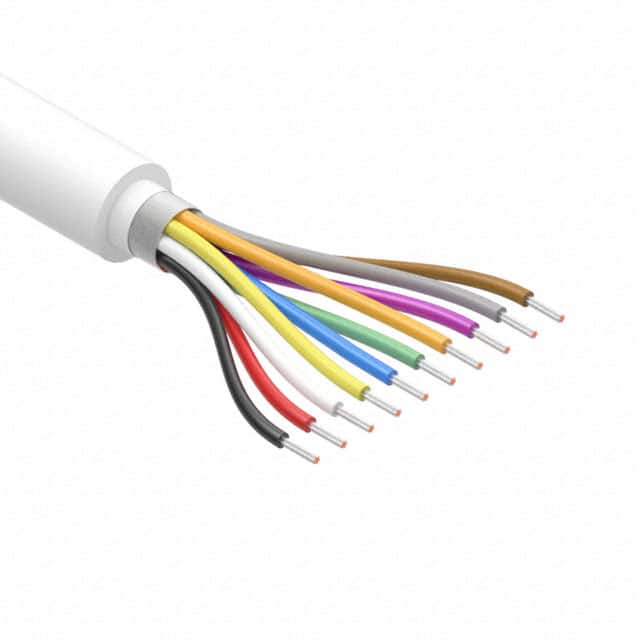 30-01202 CABLE 10COND 28AWG WHT SHLD 502'