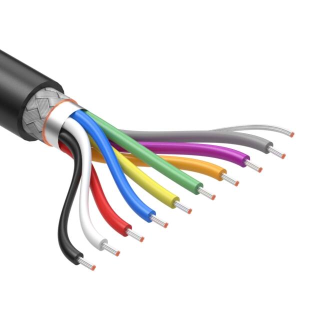 30-01618 CABLE 9COND 22AWG BLACK SHLD