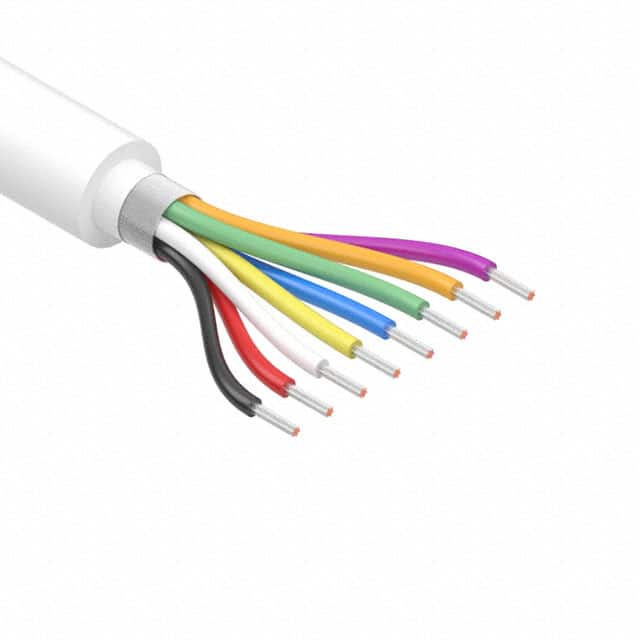 30-01166 CABLE 8CON 24AWG WHT SHLD 502'