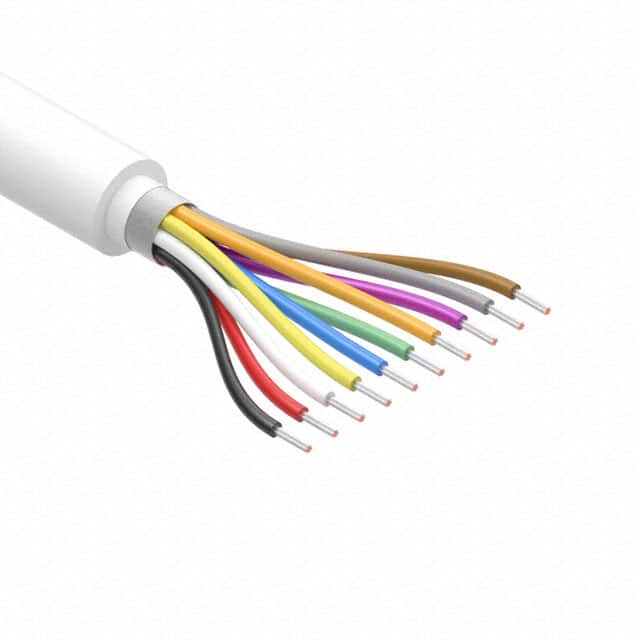 30-01196 CABLE 10COND 24AWG WHT SHLD 502'