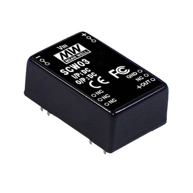 SCW03A-15 DC DC CONVERTER 15V 3W