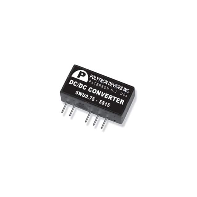 SWU0.75-15-15W DC DC CONVERTER +/-15V 750MW
