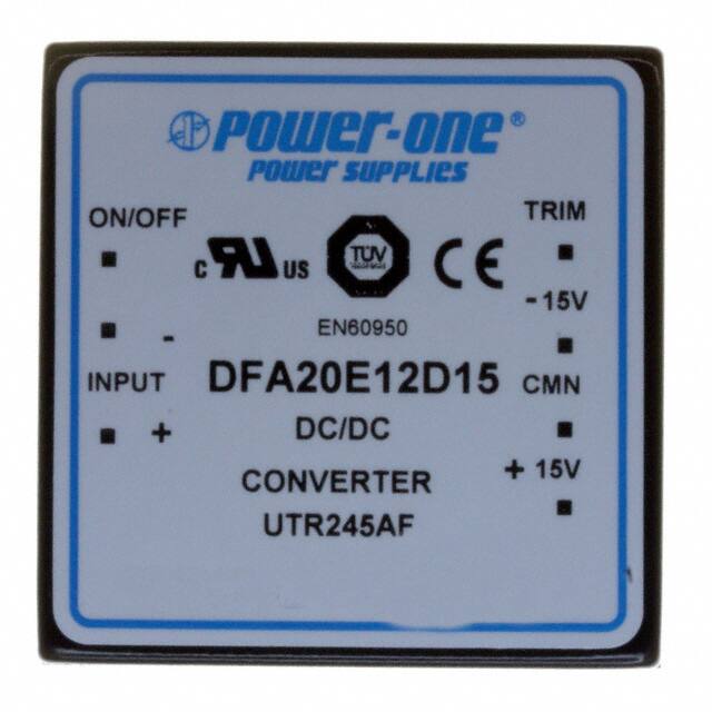 DFA20E12D15 DC DC CONVERTER +/-15V 20W