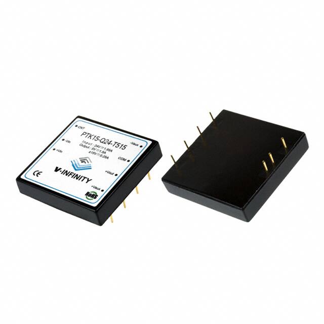 PTK15-Q24-T515 DC DC CONVERTER 5V +/-15V 15W