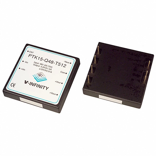 PTK15-Q48-T512 DC DC CONVERTER 5V +/-12V 15W