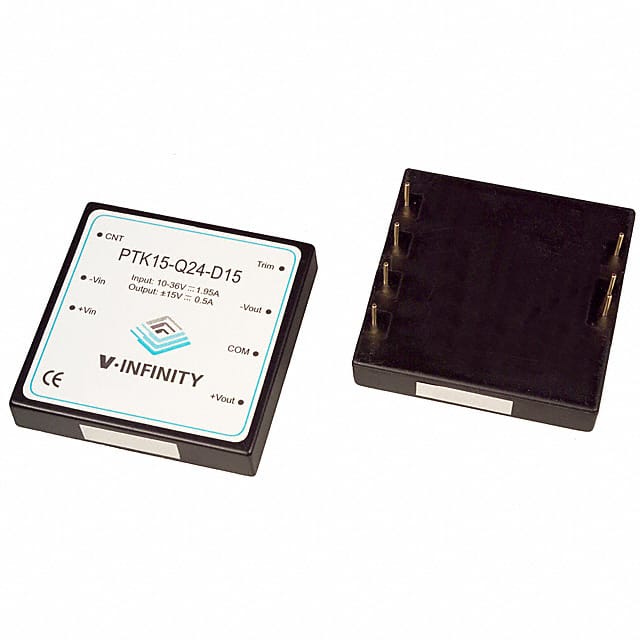 PTK15-Q24-D15 DC DC CONVERTER +/-15V 15W