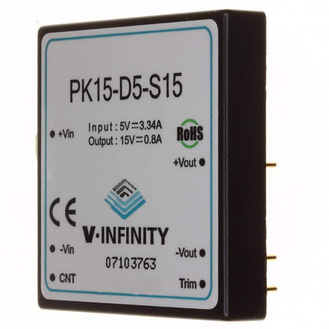 PK15-D5-S15 DC DC CONVERTER 15V 15W