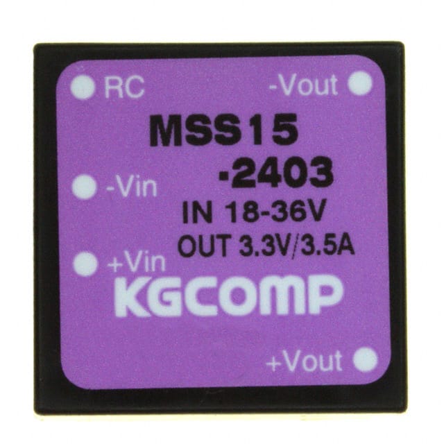 MSS15-2403 DC DC CONVERTER 3.3V 15W