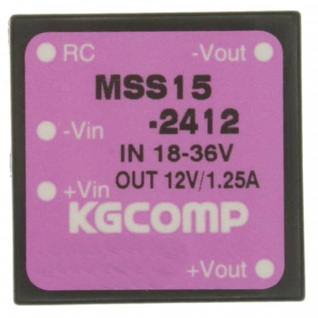 MSS15-2412 DC DC CONVERTER 12V 15W