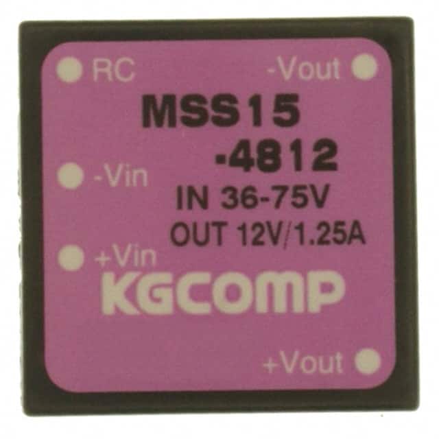 MSS15-4812 DC DC CONVERTER 12V 15W