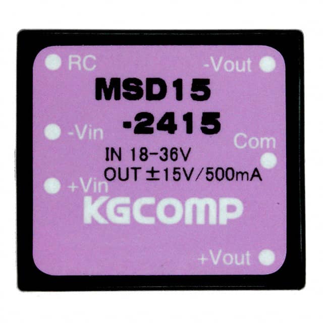 MSD15-2415 DC DC CONVERTER +/-15V 15W