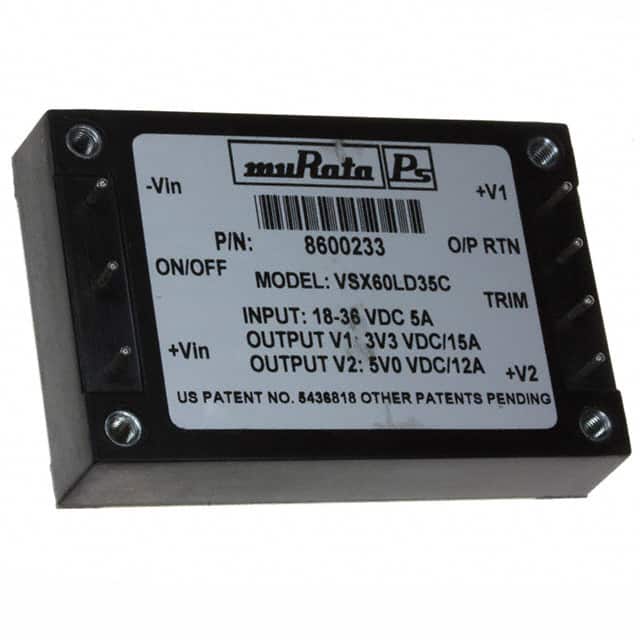 VSX60LD35C DC DC CONVERTER 5V 3.3V 60W