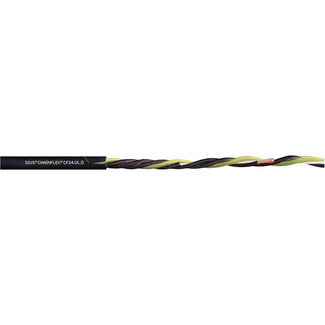 CF34-UL-100-05-D CABLE 5COND 8AWG BLACK FEET