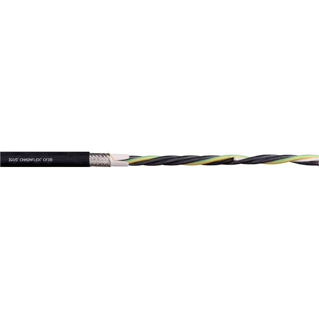 CF38-100-03-O-PE CABLE 3COND 8AWG BLK SHLD FEET